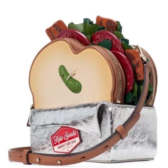 kate spade Handbags - NWT KATE SPADE Glamwich 3d Sandwich Crossbody Bag Novelty Purse Handbag